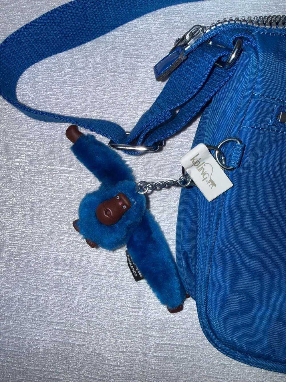 Kipling Abner Women Blue Crossbody Bag Double Zip View 3